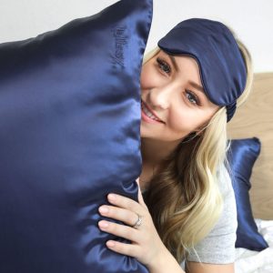 Silk Pillowcase<br>Blue