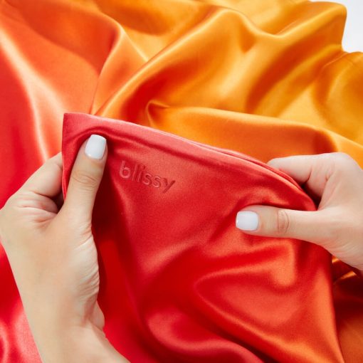 Silk Pillowcase<br>Orange Ombre