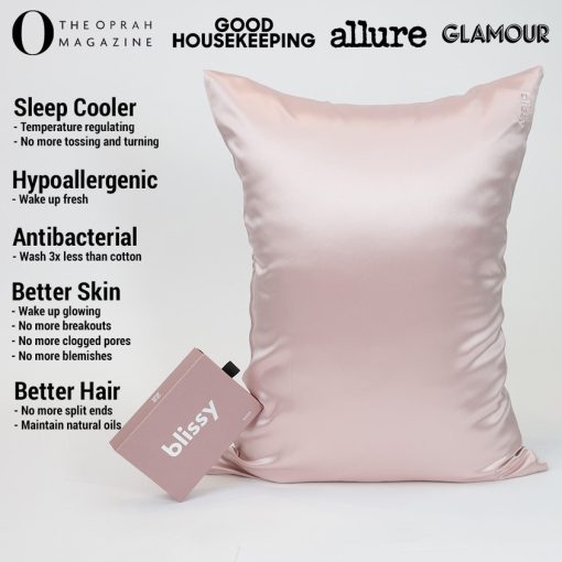 Silk Pillowcase<br>Pink - Image 2