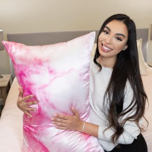 Silk Pillowcase<br>Pink Tie Dye