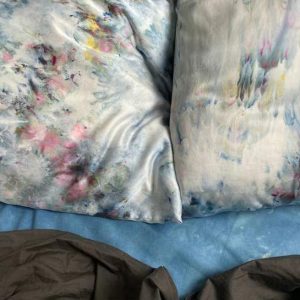 Hand Dyed Silk Pillowcase | Abstract (Queen)