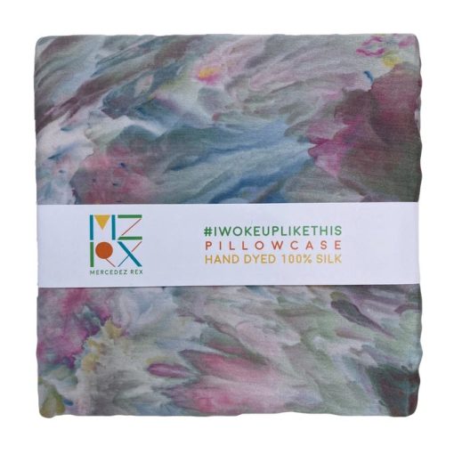 Hand Dyed Silk Pillowcase | Abstract (King) - Image 2