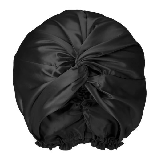 Double Sided Silk Bonnet (Black) - Image 2