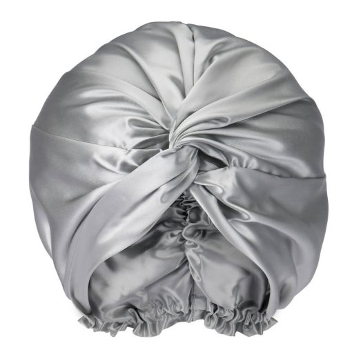 Double Sided Silk Bonnet (Silver) - Image 2