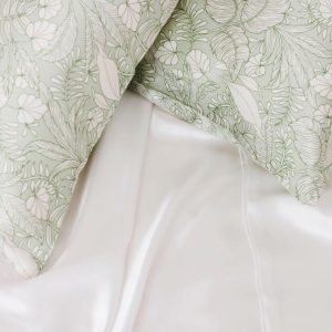 Silk Pillowcase<br>Palms (Queen)