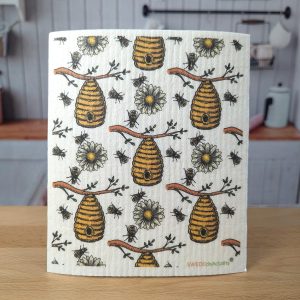 Reusable Swedish Dishcloth (Honeybees)