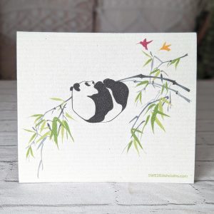 Reusable Swedish Dishcloth (Climbing Panda)