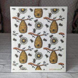 Reusable Swedish Dishcloth (Honeybees)