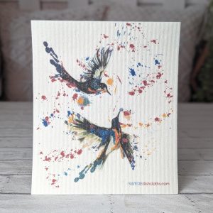 Reusable Swedish Dishcloth (Hummingbird Playtime)