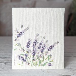 Reusable Swedish Dishcloth (Lavender Flowers)