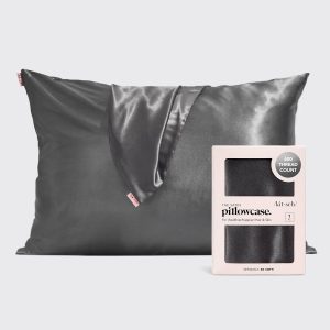 Charcoal<br>Satin Pillowcase (Standard / Queen)