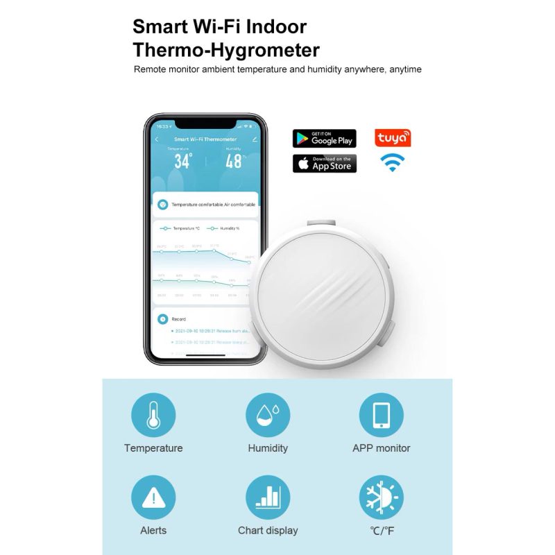 Smart WiFi Temp & Humidity Sensor