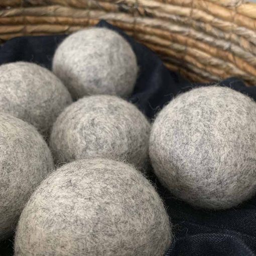 Grey Wool Dryer Balls (XL)