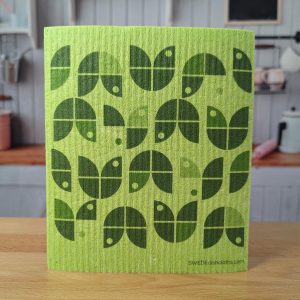 Reusable Swedish Dishcloth (Green on Green)