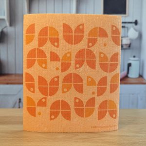 Reusable Swedish Dishcloth (Orange on Orange)