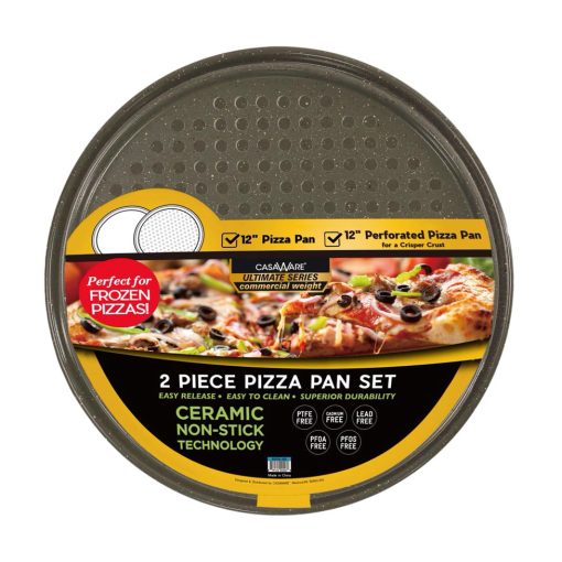 Ceramic Coated 2pc Pizza Pan Set - Image 8