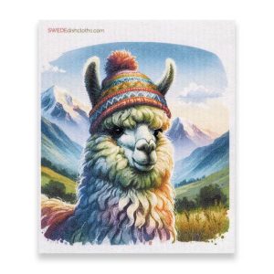 Reusable Swedish Dishcloth (Yello Llama)