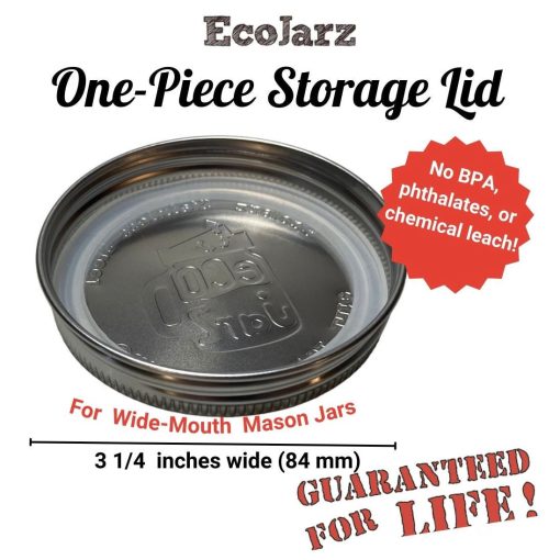 2-Pack Wide Mouth Stainless Jar Lids - Image 4