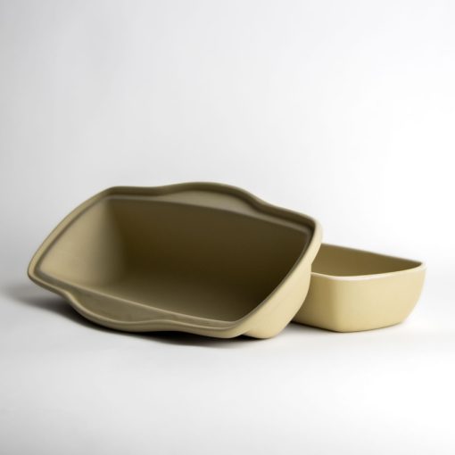 Stoneware Bread Pan with Lid - Image 2