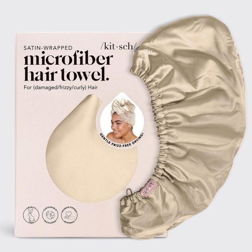 Kitsch Satin-Wrapped Microfiber Hair Towel - Image 13