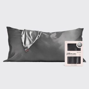 Charcoal Satin Pillowcase (King)