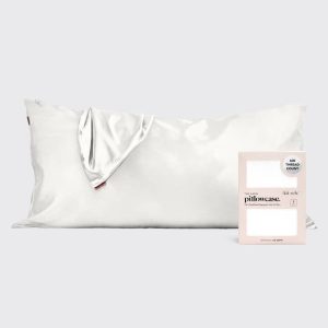 Ivory Satin Pillowcase (King)