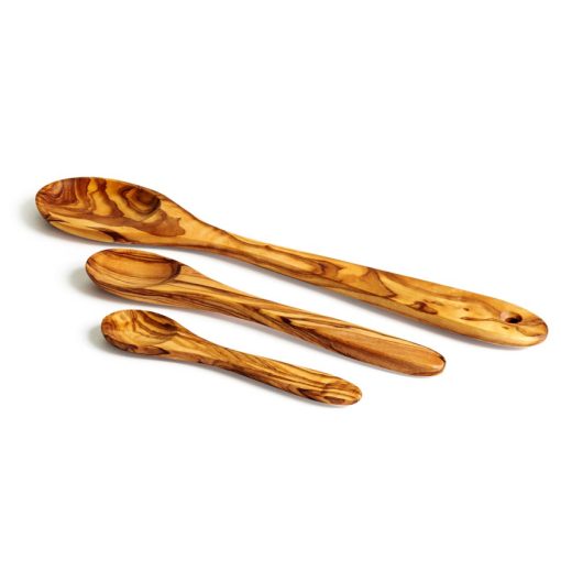 Olive Wood 12" Cooking Spoon - Image 3