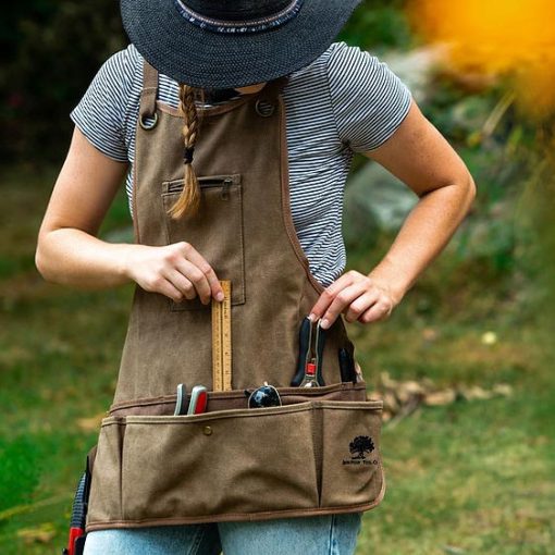 Waxed Cotton Canvas Garden Apron - Image 7