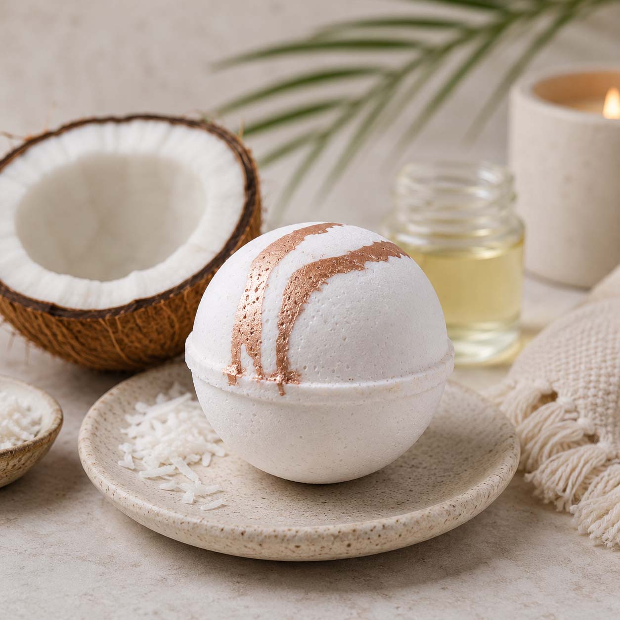 Handmade Bath Bomb (Coconut)