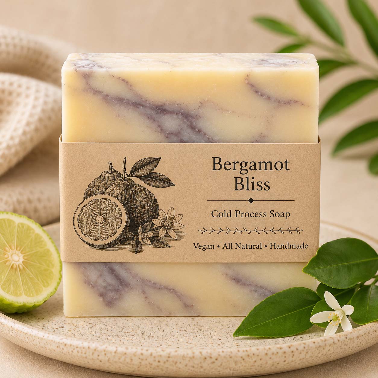 Handmade Soap (Bergamot Bliss)