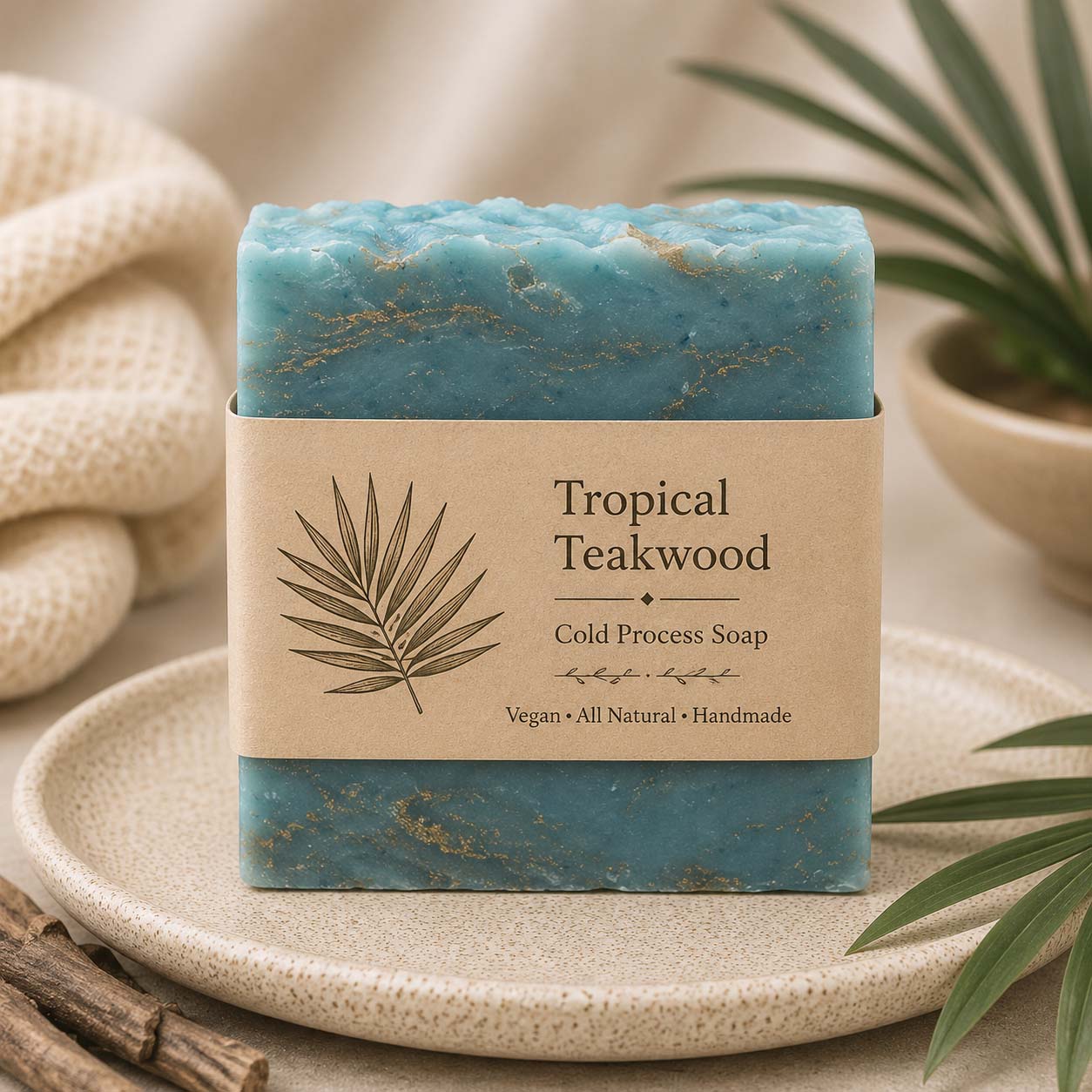 Handmade Soap (Tropical Teakwood)