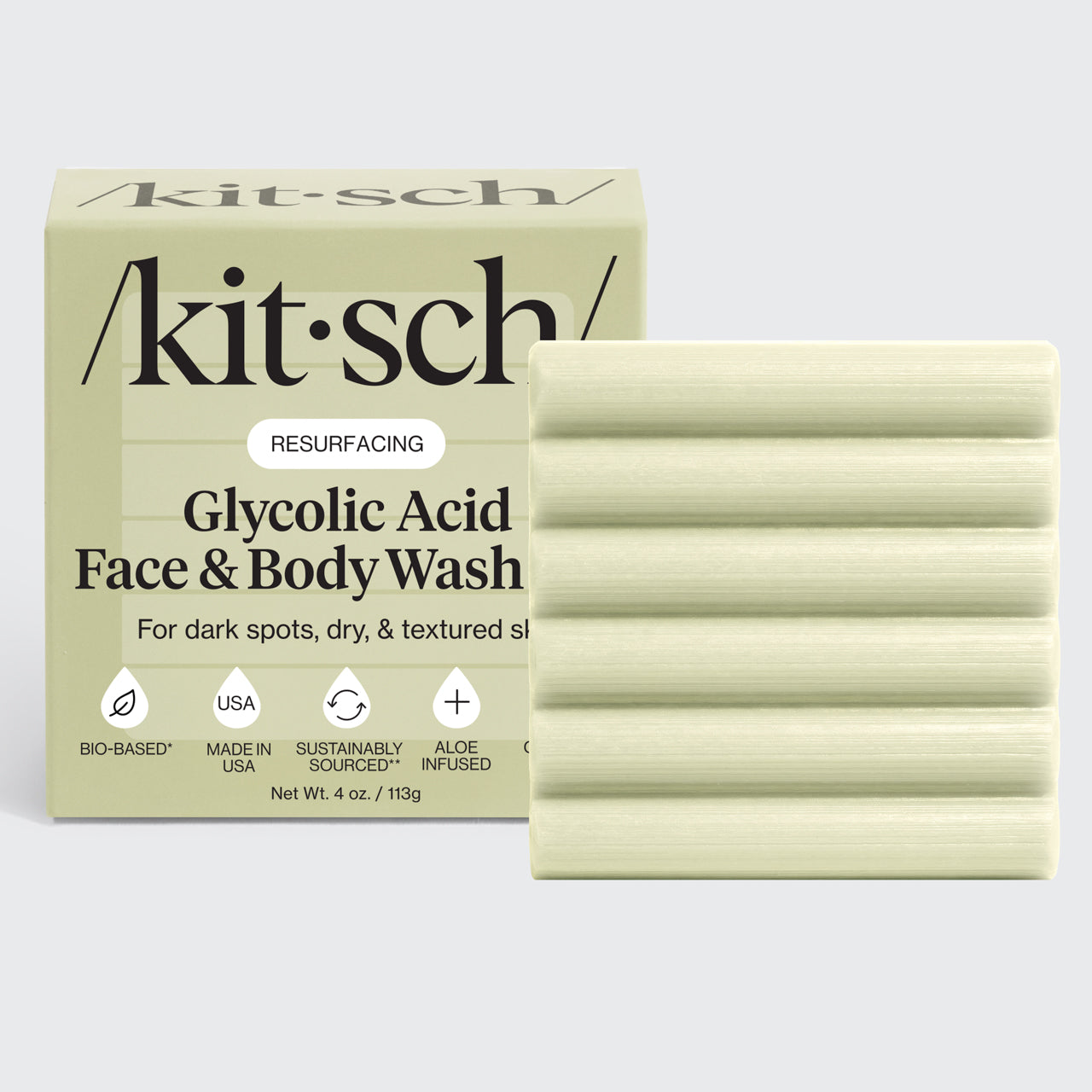 Kitsch Glycolic Acid Resurfacing Face and Body Wash
