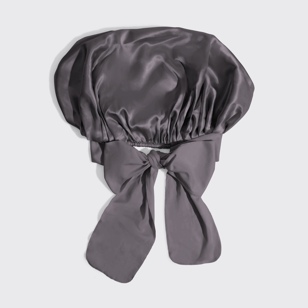 Kitsch Oversized Satin Bonnet (Charcoal)