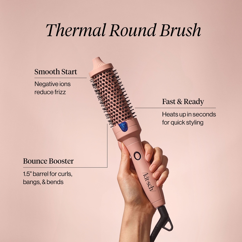 Kitsch Volumizing Thermal Round Brush (Terracotta) - Image 4